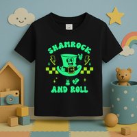 Funny St Patricks Day Shamrock and Roll Toddler T-Shirt