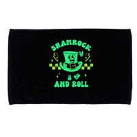 Funny St Patricks Day Shamrock and Roll Microfiber Hand Towel