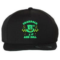 Funny St Patricks Day Shamrock and Roll Wool Snapback Cap