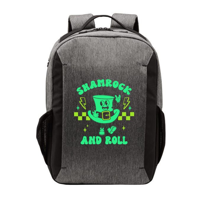 Funny St Patricks Day Shamrock and Roll Vector Backpack
