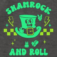 Funny St Patricks Day Shamrock and Roll Vector Backpack