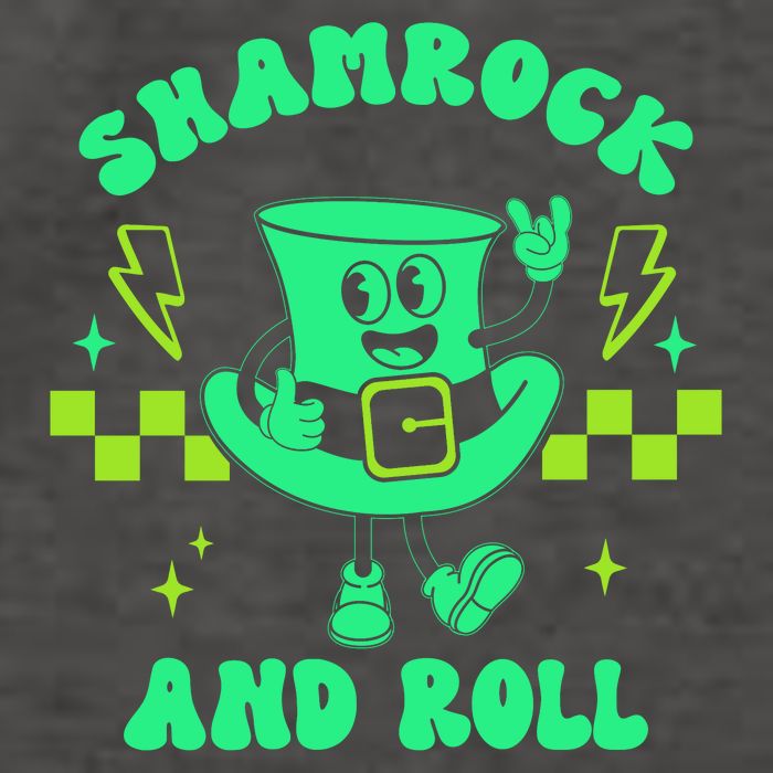 Funny St Patricks Day Shamrock and Roll Vector Backpack