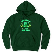 Funny St Patricks Day Shamrock and Roll Hoodie