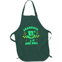 Funny St Patricks Day Shamrock and Roll Apron