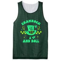 Funny St Patricks Day Shamrock and Roll Mesh Reversible Basketball Jersey Tank