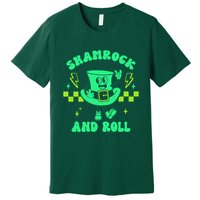 Funny St Patricks Day Shamrock and Roll Premium T-Shirt