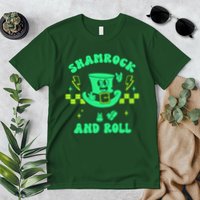 Funny St Patricks Day Shamrock and Roll Premium T-Shirt