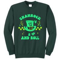 Funny St Patricks Day Shamrock and Roll Tall Sweatshirt