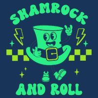 Funny St Patricks Day Shamrock and Roll Infant Baby Jersey Bodysuit