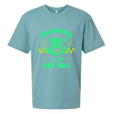 Funny St Patricks Day Shamrock and Roll Sueded Cloud Jersey T-Shirt