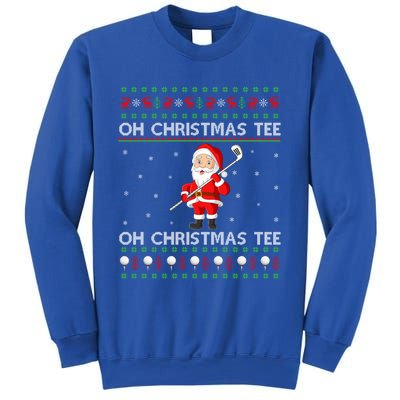 Funny Santa Playing Golf Sports Ugly Golf Christmas Gift Sweatshirt