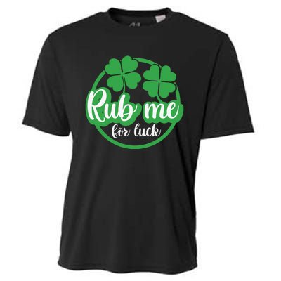 Funny St Patricks Day Rub Me For Luck Cooling Performance Crew T-Shirt