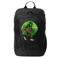 Funny St Patrick's Day Leprechaun Sasquatch With Beer City Backpack