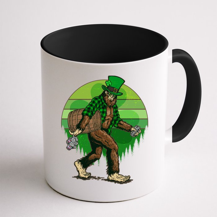 Funny St Patrick's Day Leprechaun Sasquatch With Beer Mug