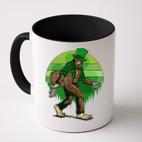 Funny St Patrick's Day Leprechaun Sasquatch With Beer Mug