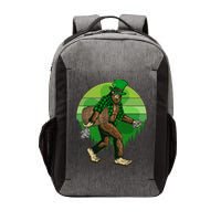 Funny St Patrick's Day Leprechaun Sasquatch With Beer Vector Backpack