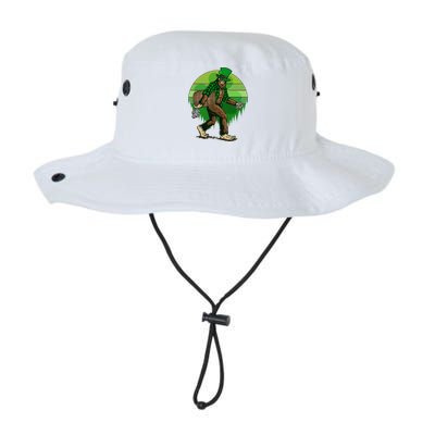 Funny St Patrick's Day Leprechaun Sasquatch With Beer Legacy Cool Fit Booney Bucket Hat