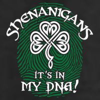 Funny St Patrick's Day Shenanigans It's In My DNA Fingerprint Cool Comfort Performance Bucket Hat