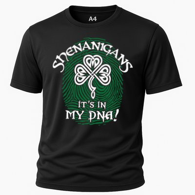 Funny St Patrick's Day Shenanigans It's In My DNA Fingerprint Performance Shirt