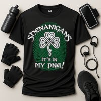 Funny St Patrick's Day Shenanigans It's In My DNA Fingerprint Performance Shirt