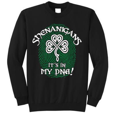 Funny St Patrick's Day Shenanigans It's In My DNA Fingerprint Sweatshirt