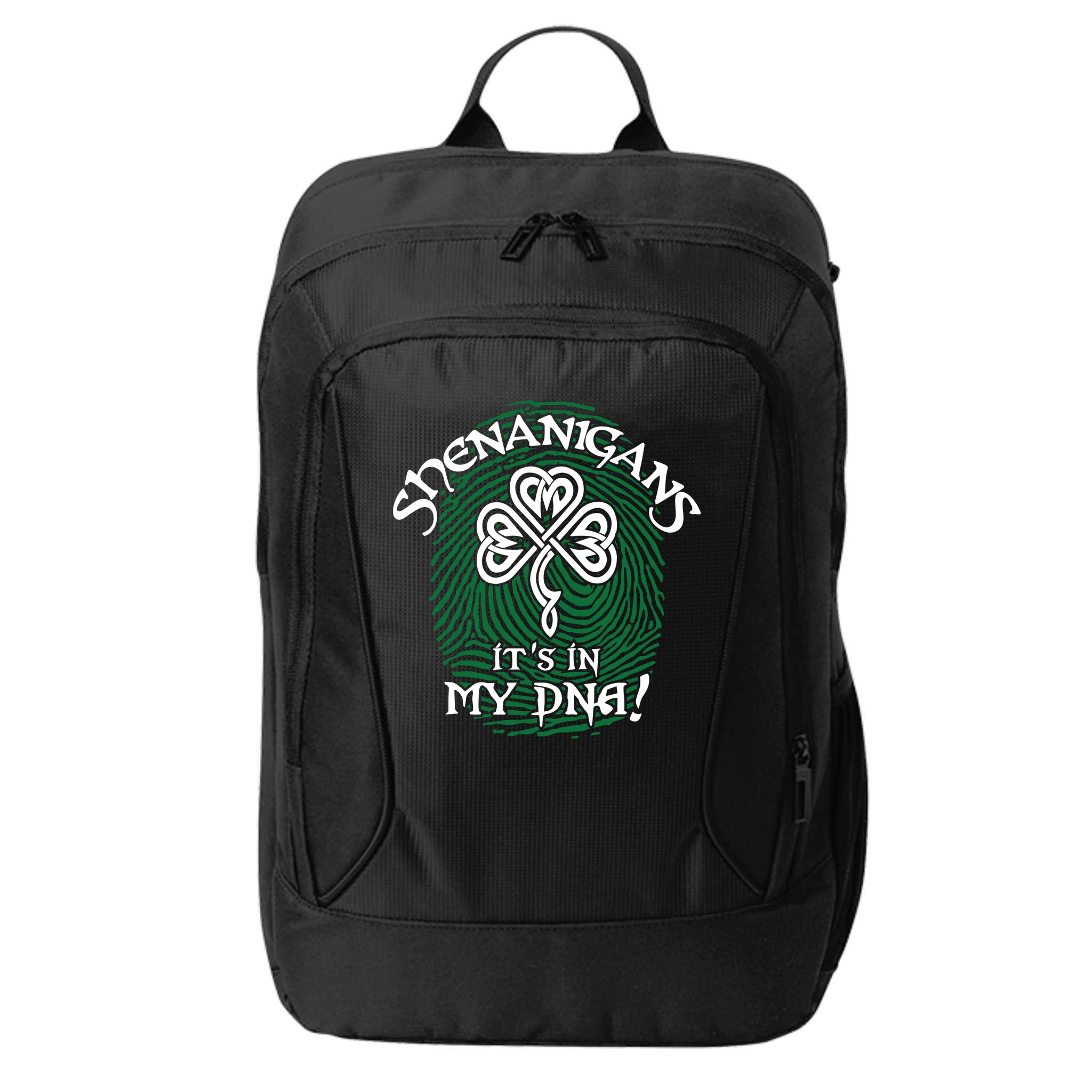 Funny St Patrick's Day Shenanigans It's In My DNA Fingerprint City Backpack