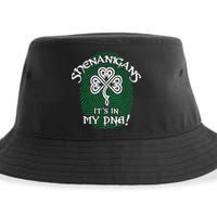 Funny St Patrick's Day Shenanigans It's In My DNA Fingerprint Sustainable Bucket Hat