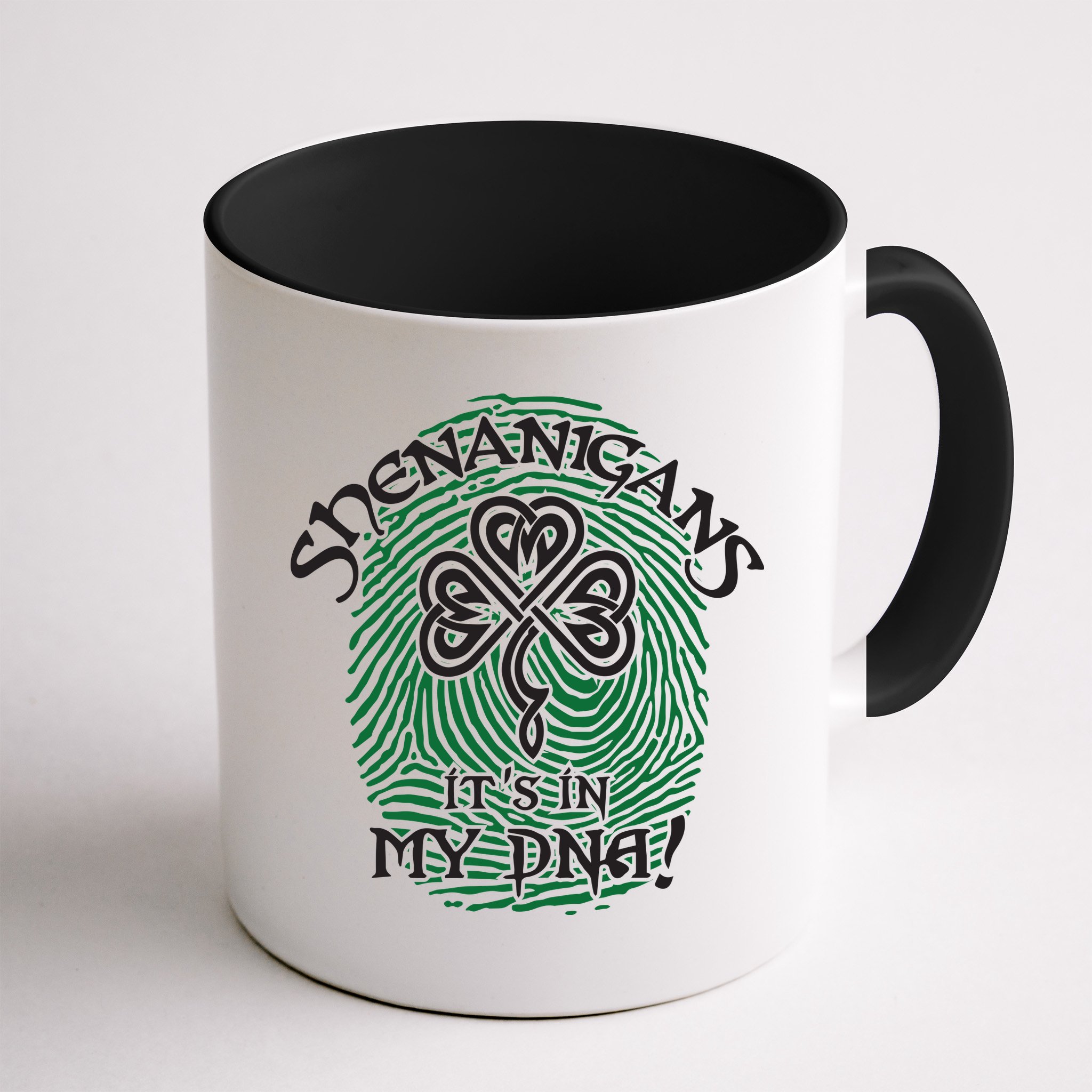 Funny St Patrick's Day Shenanigans It's In My DNA Fingerprint Mug