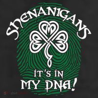 Funny St Patrick's Day Shenanigans It's In My DNA Fingerprint 11oz C Handle Ceramic Mug
