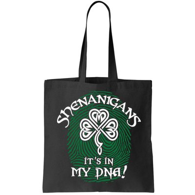 Funny St Patrick's Day Shenanigans It's In My DNA Fingerprint Bag