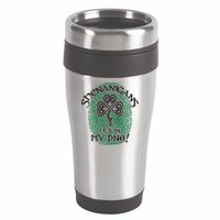 Funny St Patrick's Day Shenanigans It's In My DNA Fingerprint 16oz Travel Tumbler