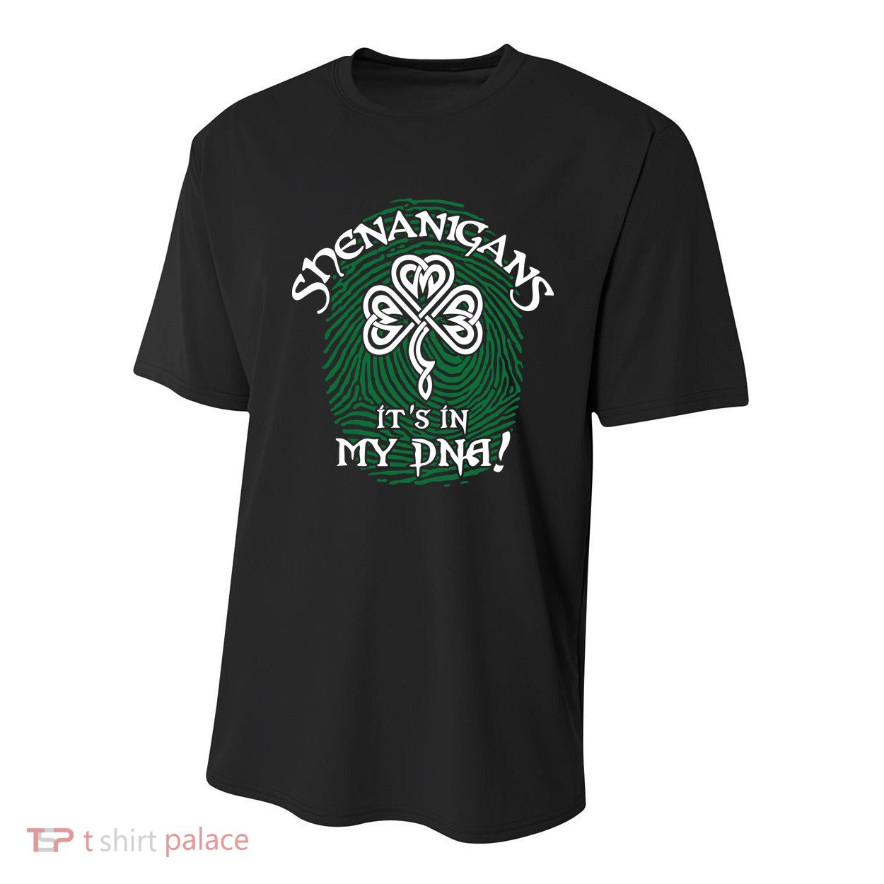 Funny St Patrick's Day Shenanigans It's In My DNA Fingerprint Youth Performance Sprint T-Shirt