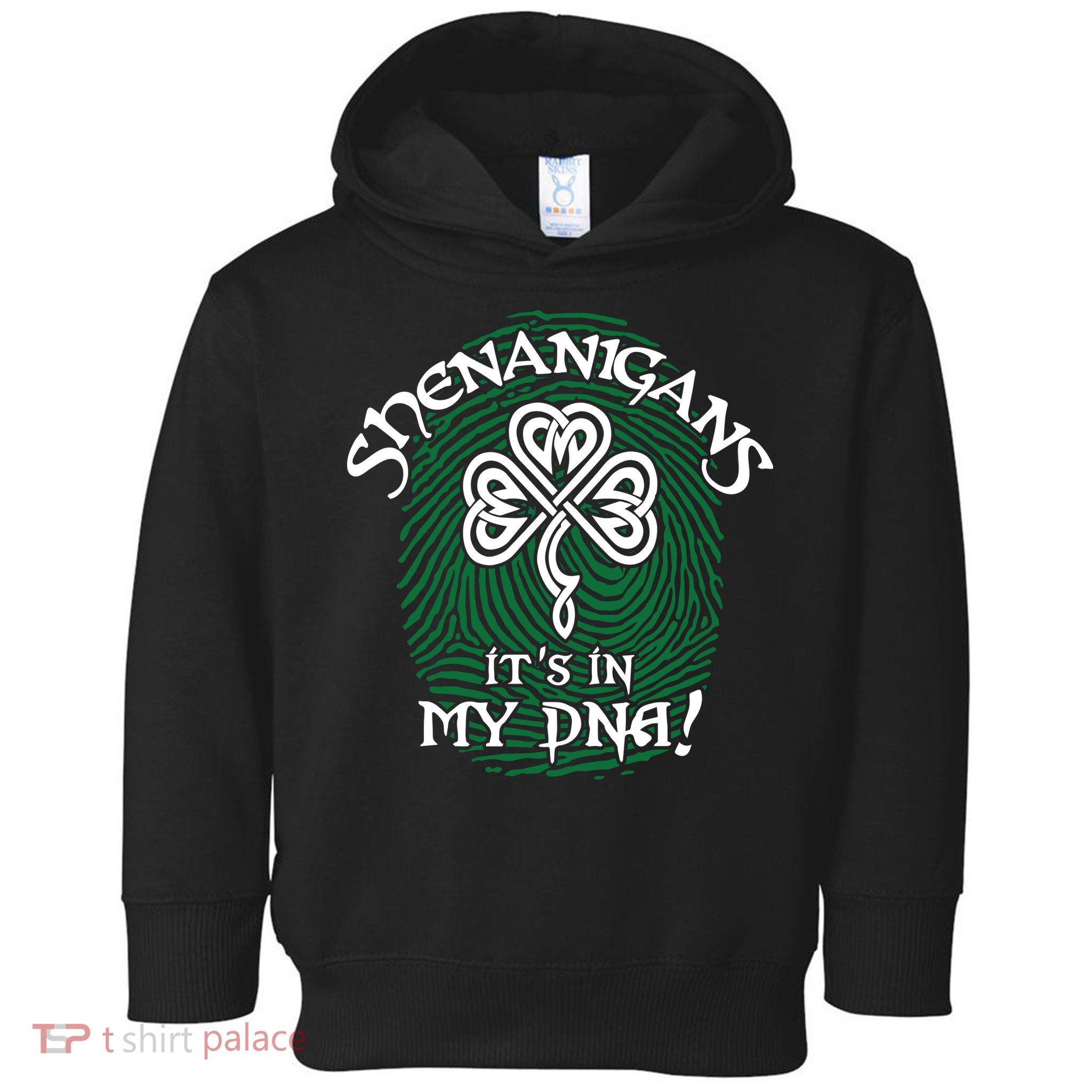 Funny St Patrick's Day Shenanigans It's In My DNA Fingerprint Toddler Hoodie