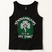 Funny St Patrick's Day Shenanigans It's In My DNA Fingerprint Tank Top