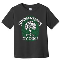 Funny St Patrick's Day Shenanigans It's In My DNA Fingerprint Toddler T-Shirt