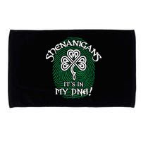 Funny St Patrick's Day Shenanigans It's In My DNA Fingerprint Microfiber Hand Towel