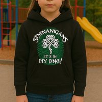 Funny St Patrick's Day Shenanigans It's In My DNA Fingerprint Kids Hoodie