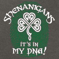 Funny St Patrick's Day Shenanigans It's In My DNA Fingerprint Cotton Canvas Backpack