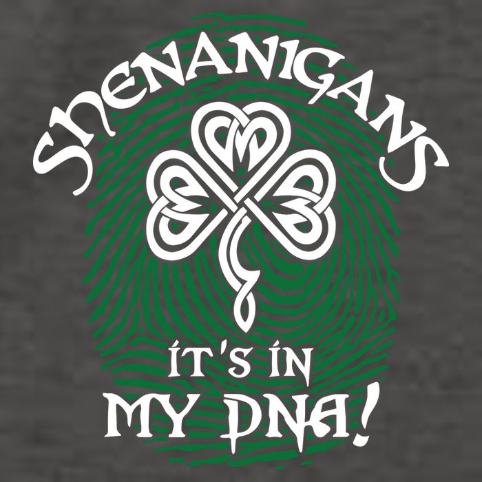 Funny St Patrick's Day Shenanigans It's In My DNA Fingerprint Vector Backpack