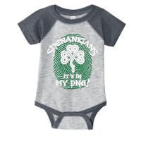 Funny St Patrick's Day Shenanigans It's In My DNA Fingerprint Infant Baby Jersey Bodysuit