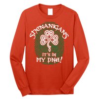 Funny St Patrick's Day Shenanigans It's In My DNA Fingerprint Long Sleeve Shirt