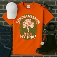 Funny St Patrick's Day Shenanigans It's In My DNA Fingerprint Tall T-Shirt