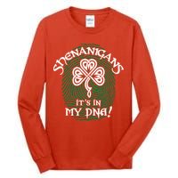Funny St Patrick's Day Shenanigans It's In My DNA Fingerprint Tall Long Sleeve T-Shirt