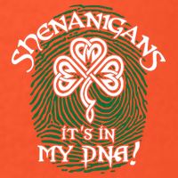 Funny St Patrick's Day Shenanigans It's In My DNA Fingerprint Premium T-Shirt