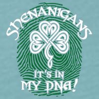 Funny St Patrick's Day Shenanigans It's In My DNA Fingerprint Sueded Cloud Jersey T-Shirt