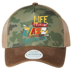 Funny Sax Player Gifts Jazz Music Saxophone Legacy Tie Dye Trucker Hat