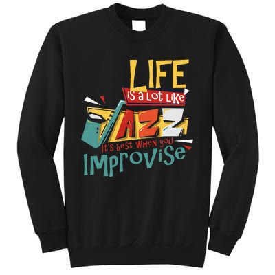 Funny Sax Player Gifts Jazz Music Saxophone Sweatshirt