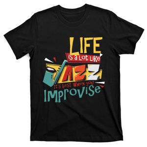 Funny Sax Player Gifts Jazz Music Saxophone T-Shirt