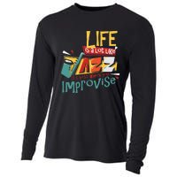 Funny Sax Player Gifts Jazz Music Saxophone Cooling Performance Long Sleeve Crew