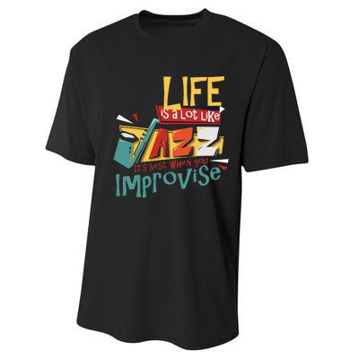 Funny Sax Player Gifts Jazz Music Saxophone Performance Sprint T-Shirt